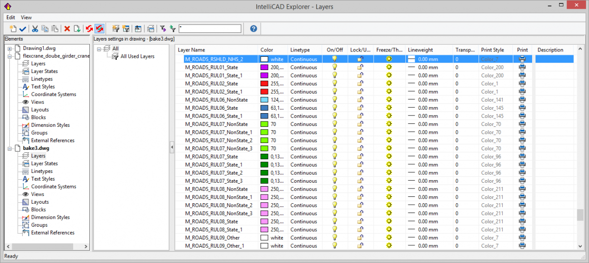 IntelliCAD Drawing Explorer